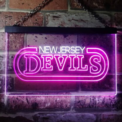 New Jersey Devils Banner LED Neon Sign neon sign LED