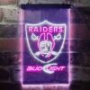 Oakland Raiders Bud Light LED Neon Sign