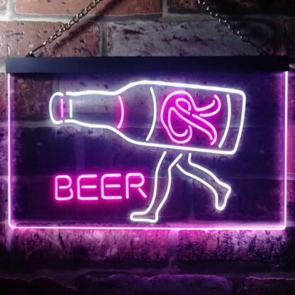 Rainier Beer Walking bottle LED Neon Sign neon sign LED