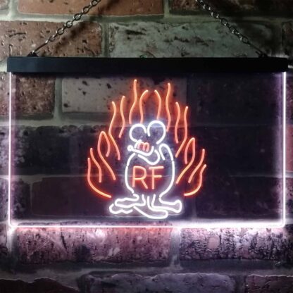 Rat Fink Fire Flame LED Neon Sign neon sign LED