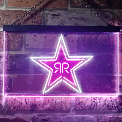 Rockstar Energy - RR Star Logo LED Neon Sign neon sign LED