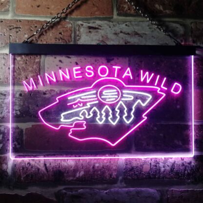 Minnesota Wild Logo 1 LED Neon Sign - Legacy Edition neon sign LED