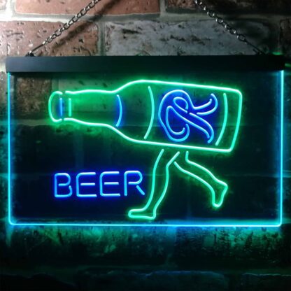 Rainier Beer Walking bottle LED Neon Sign neon sign LED