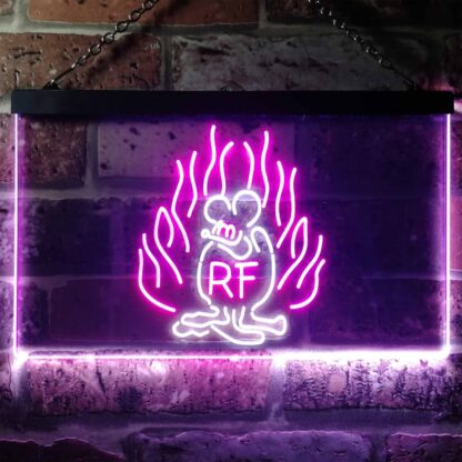 Rat Fink Fire Flame LED Neon Sign neon sign LED