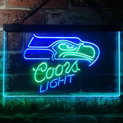 Seattle Seahawks Coors Light LED Neon Sign neon sign LED