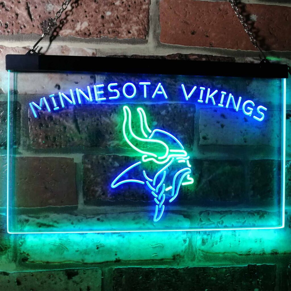 Minnesota Vikings Led Neon Sign Neon Sign Led Sign Shop Whats