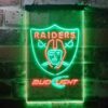 Oakland Raiders Bud Light LED Neon Sign