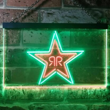 Rockstar Energy - RR Star Logo LED Neon Sign neon sign LED