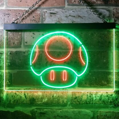 Super Mario Bros. Mushroom LED Neon Sign neon sign LED