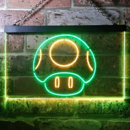 Super Mario Bros. Mushroom LED Neon Sign neon sign LED