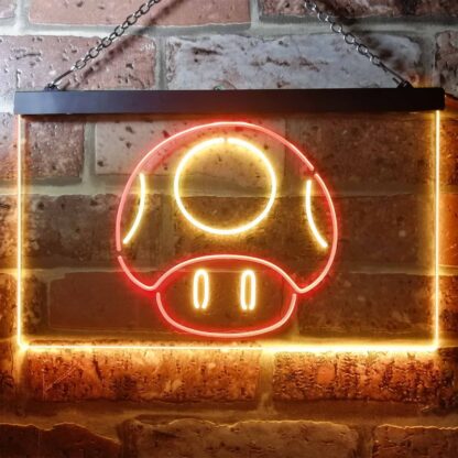 Super Mario Bros. Mushroom LED Neon Sign neon sign LED