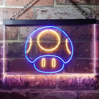 Super Mario Bros. Mushroom LED Neon Sign neon sign LED