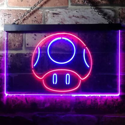 Super Mario Bros. Mushroom LED Neon Sign neon sign LED