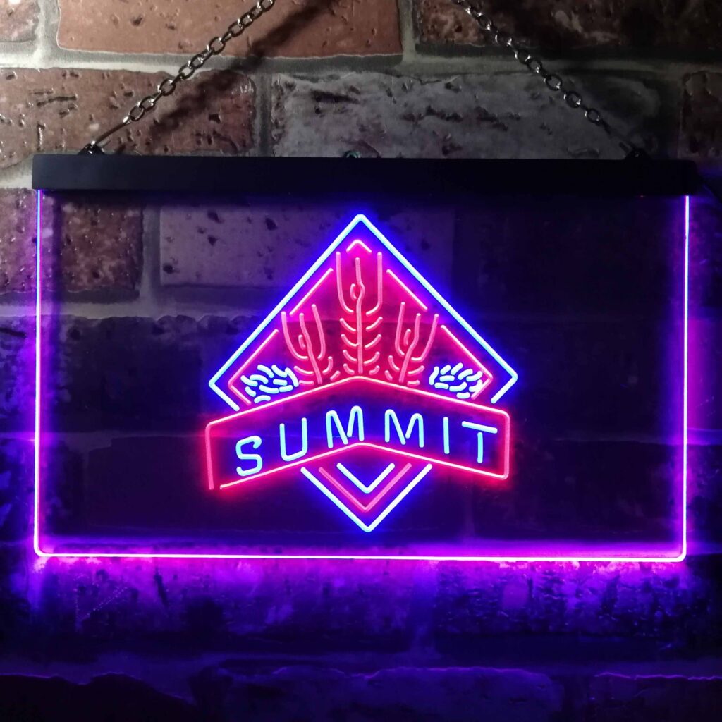 Summit Brewing Co Summit Logo Led Neon Sign Neon Sign Led Sign