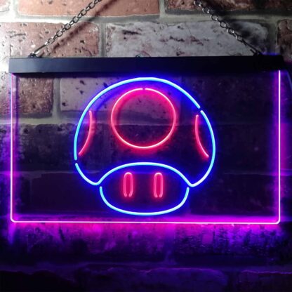 Super Mario Bros. Mushroom LED Neon Sign neon sign LED