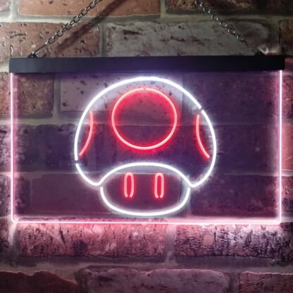 Super Mario Bros. Mushroom LED Neon Sign neon sign LED