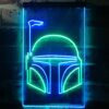 Star Wars Boba Fett Helmet LED Neon Sign
