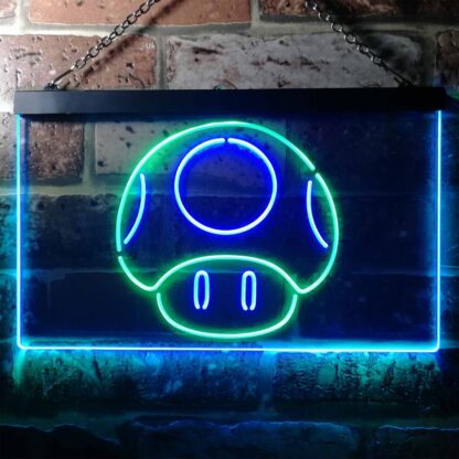 Super Mario Bros. Mushroom LED Neon Sign neon sign LED